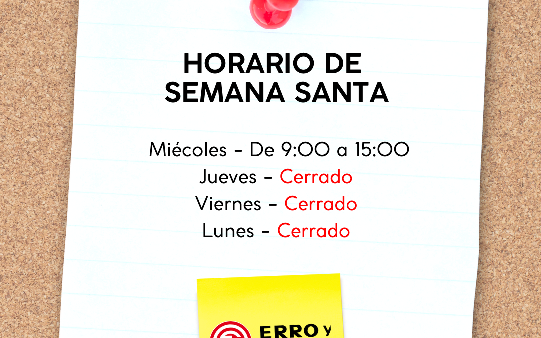 Horario de Semana Santa